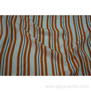 100% Polyester Sea Island Yarn Stripe Print Fabric